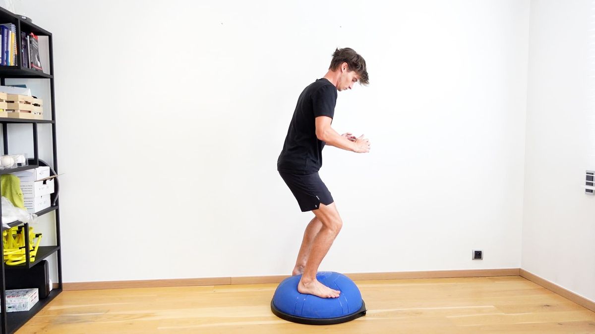 45° Jump With Bipodal Landing on Bosu