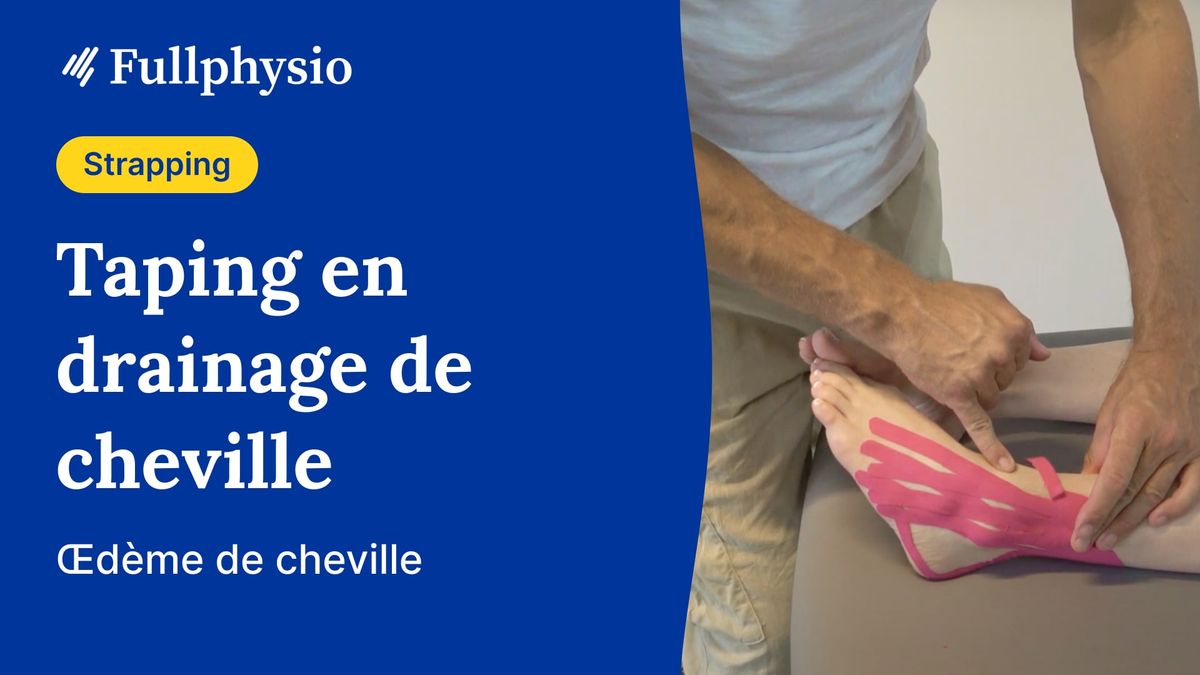 Taping de drainage de cheville