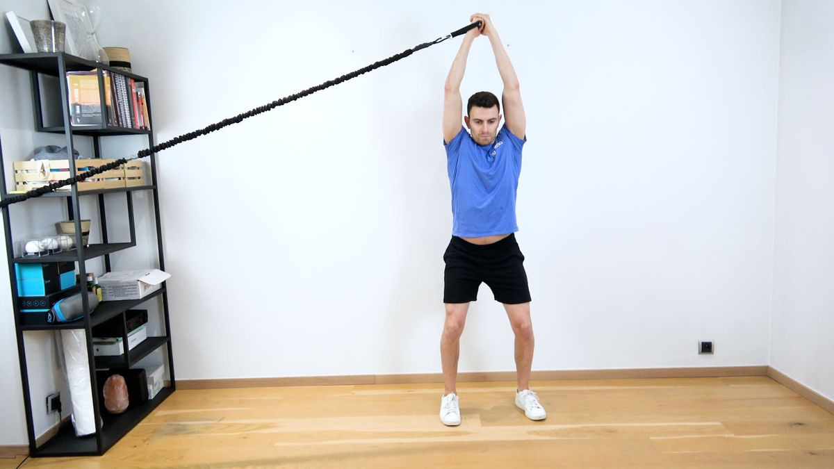Renforcement abdominal avec flexion d'épaule