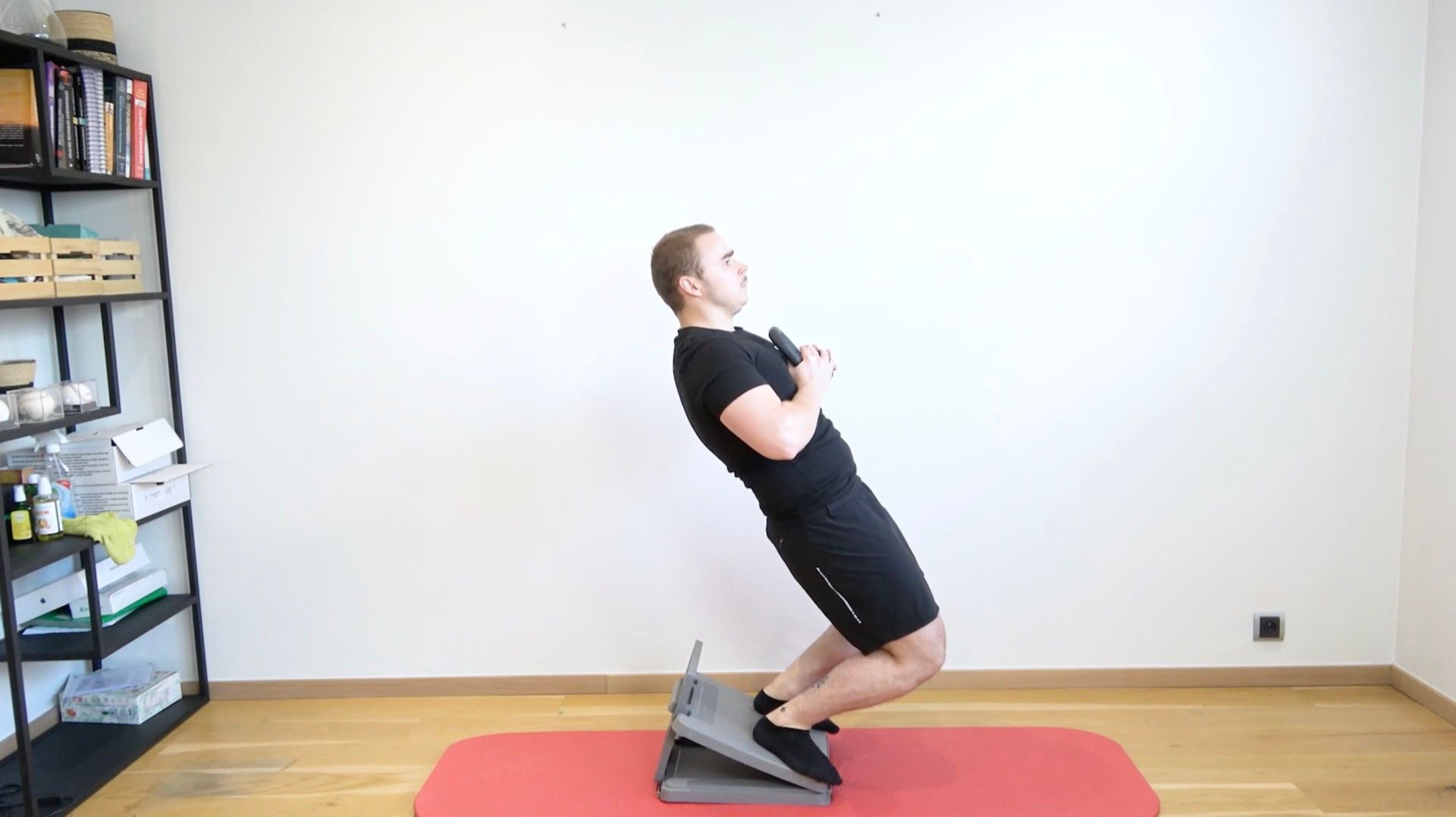 Renforcement quadriceps sur plan incliné