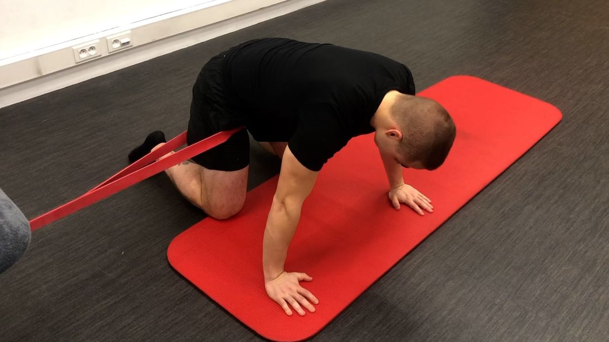 Mobilisation en flexion de hanche avec glissement latéral