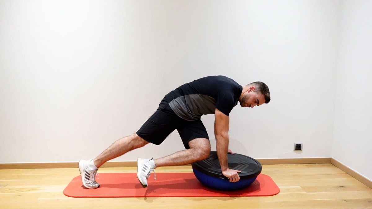 Mountain climber croisé sur Bosu