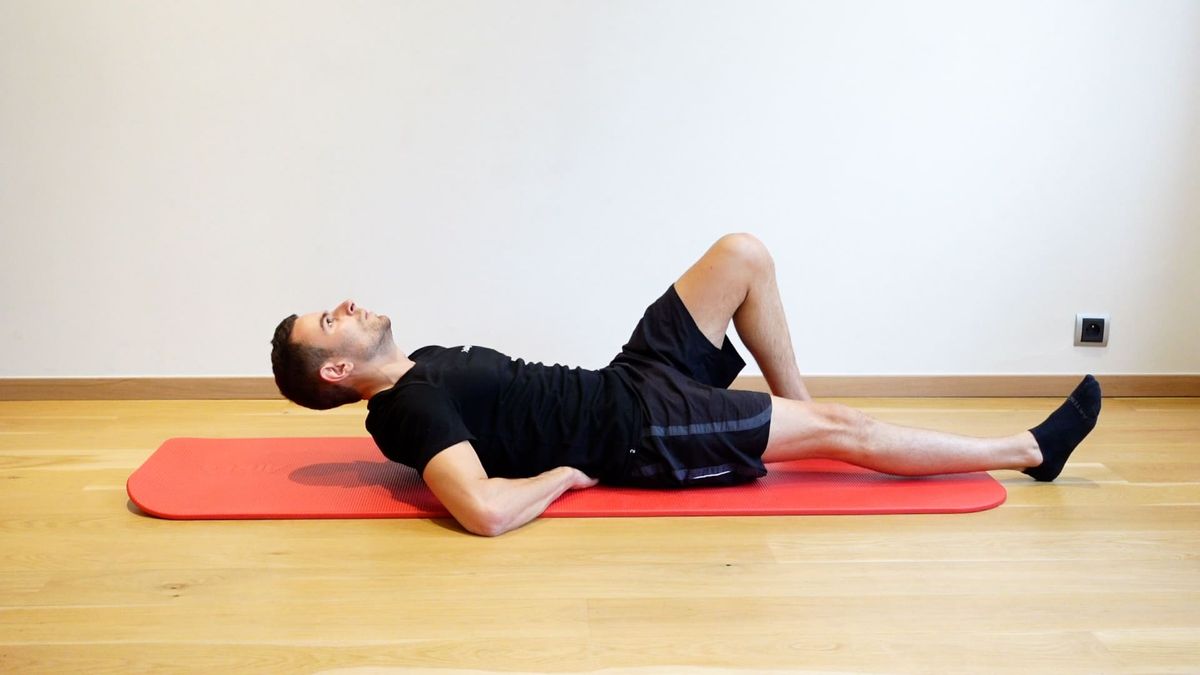 Curl Up With Hands Under the Lower Back