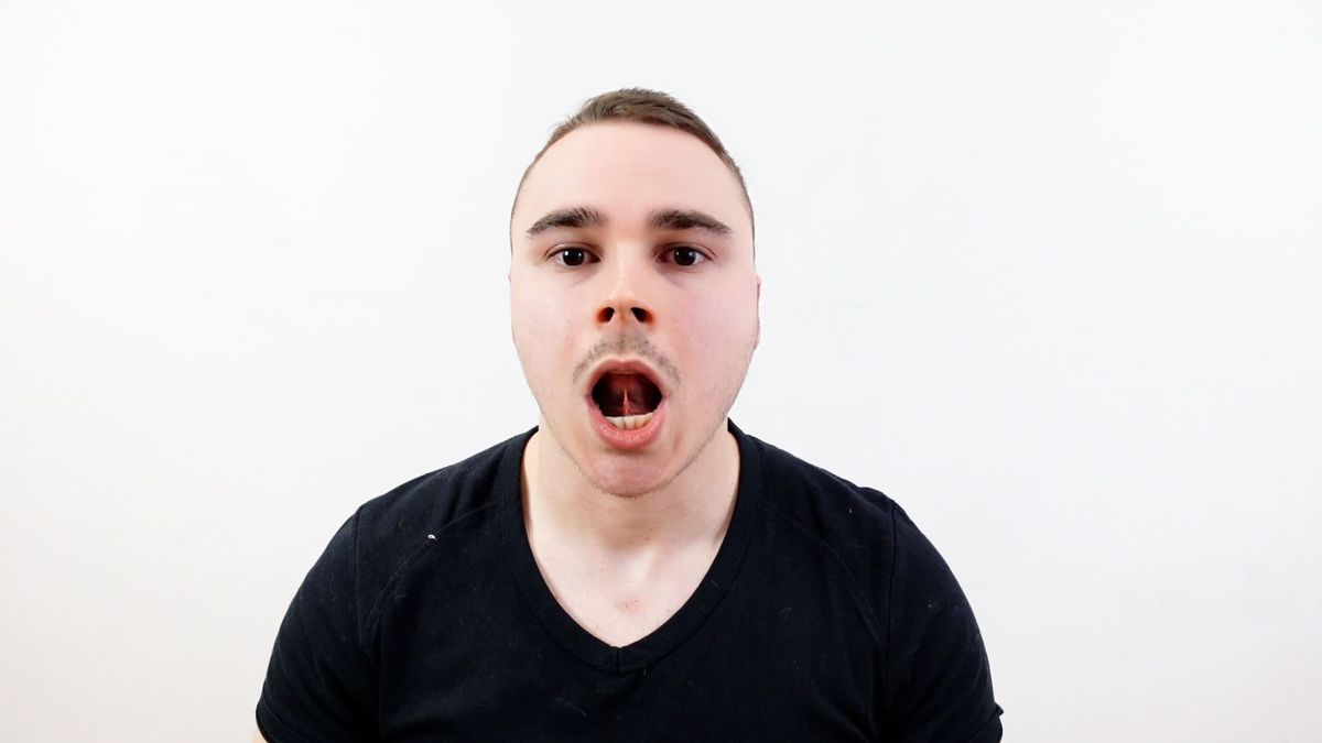 Mouth Opening With Tongue Against the Palate