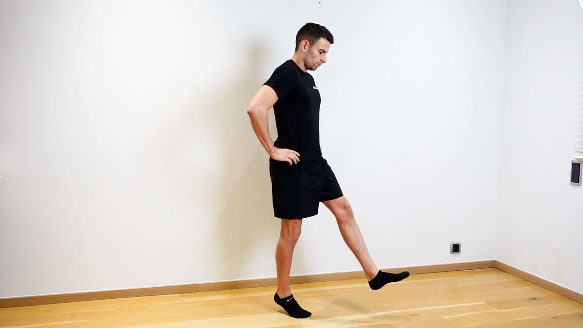 Mise en charge sur pointe du pied