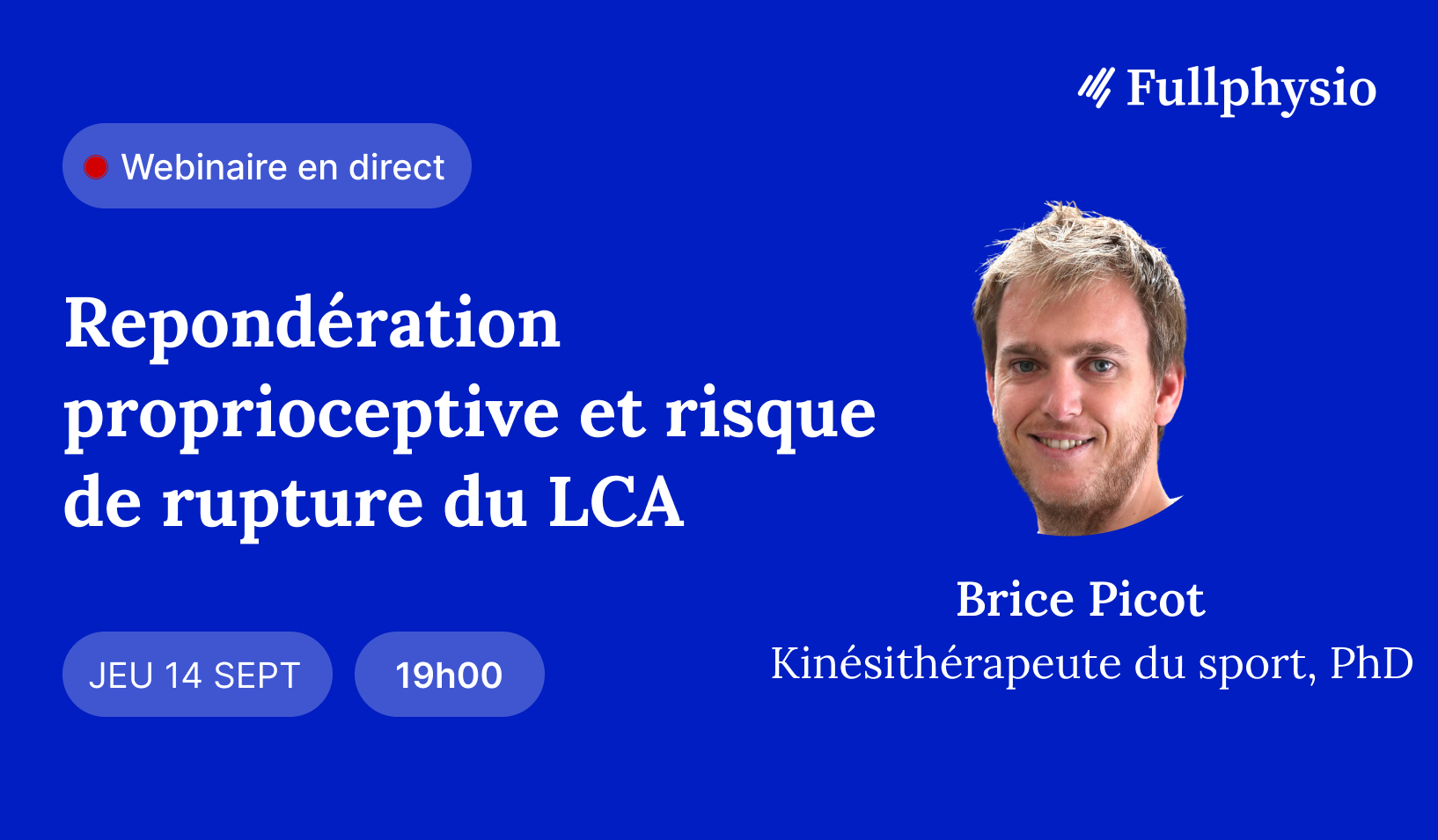 Repondération proprioceptive et risque de rupture du ligament croisé antérieur