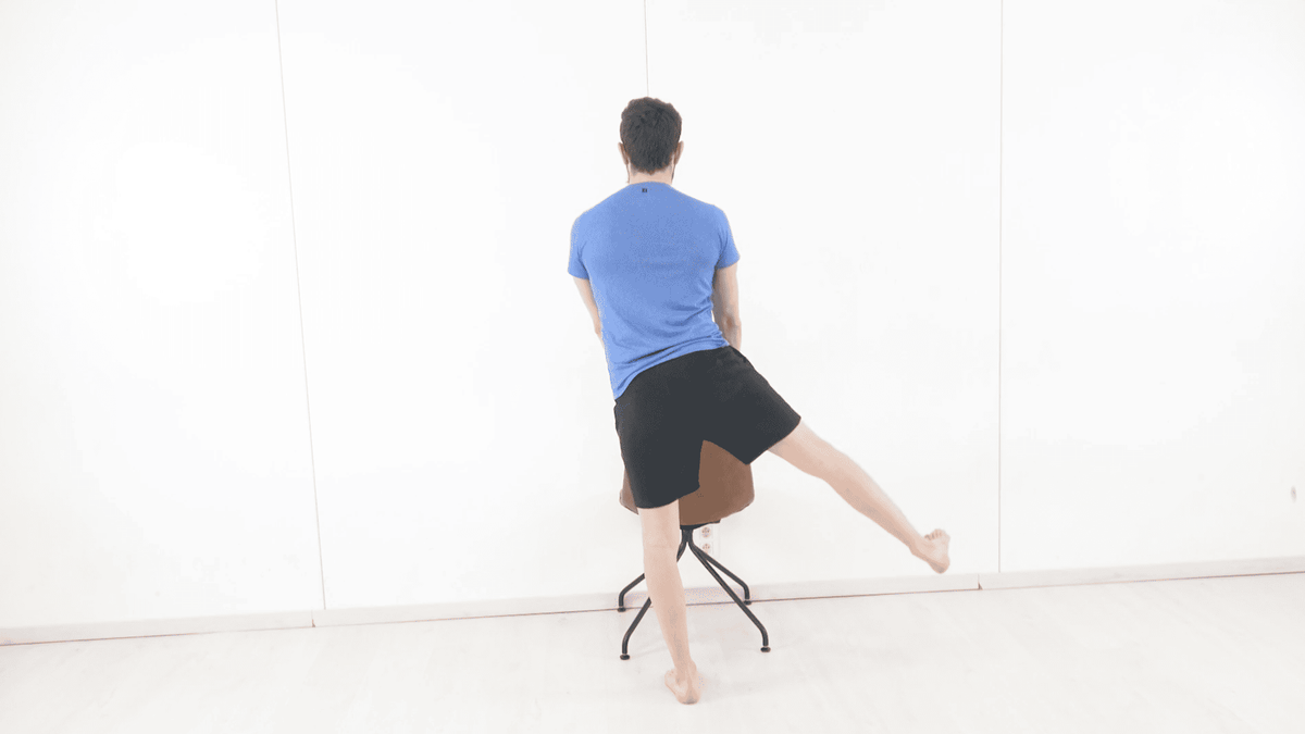 Standing Hip Abduction Facing Chair