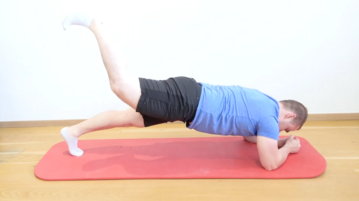 Single-Leg-Plank Donkey Lick
