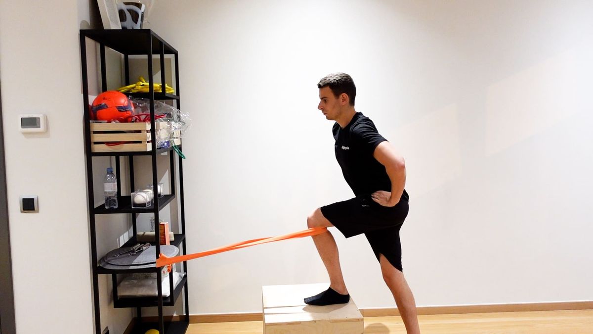 Step Up With Knee Extension Exercise