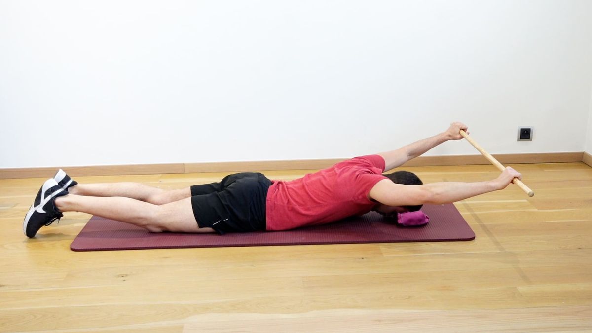 Anterior Elevation in Prone Position With Stick