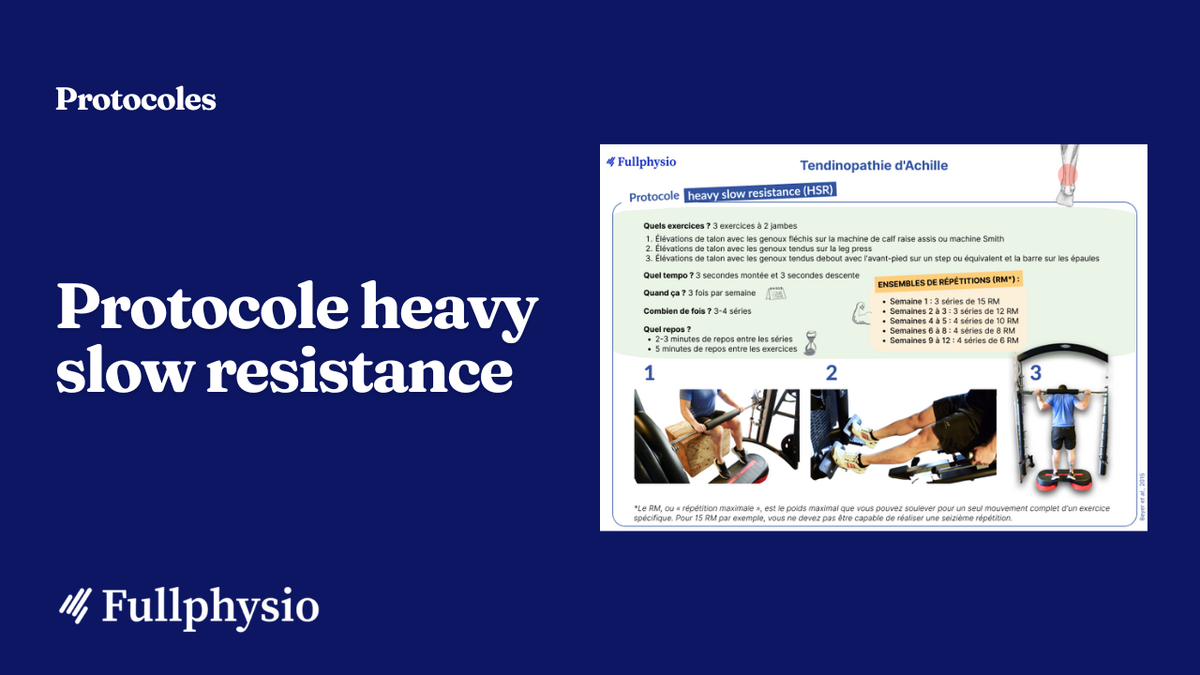 Protocole heavy slow resistance (HSR)