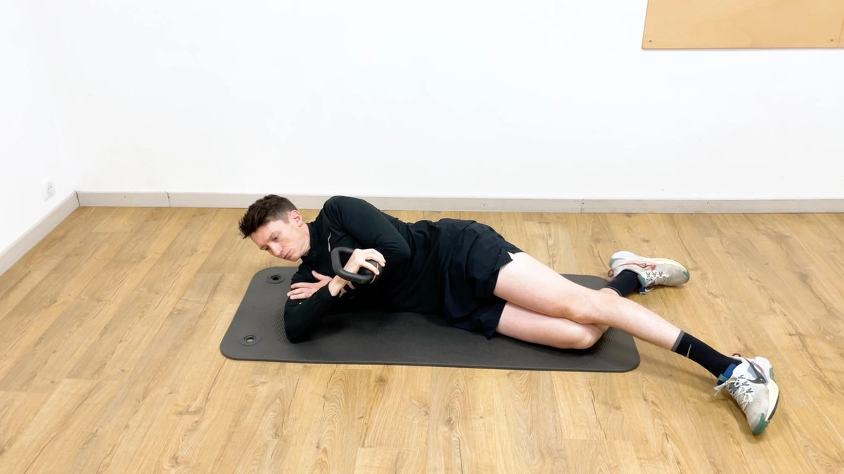 Eccentric Strengthening of the External Rotators in Side-Lying Position