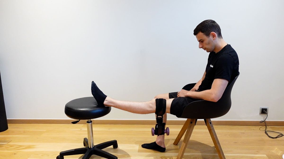 Knee Extension Exercise With Weight