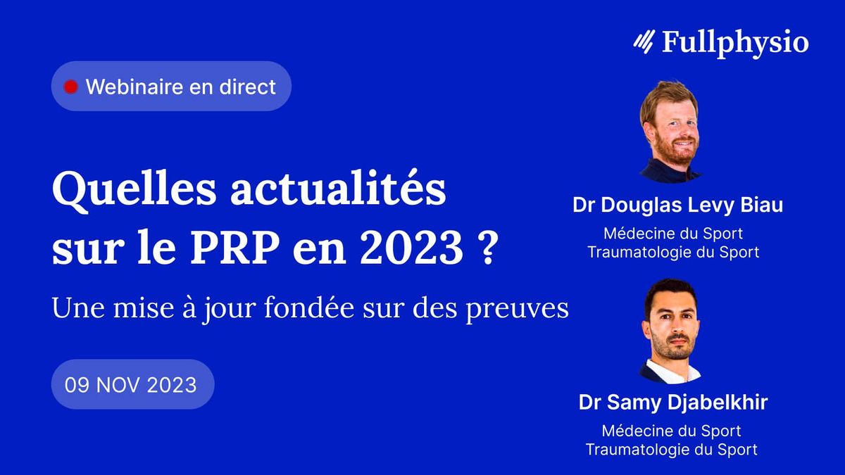 Quelles actualités sur le PRP en 2023 ?