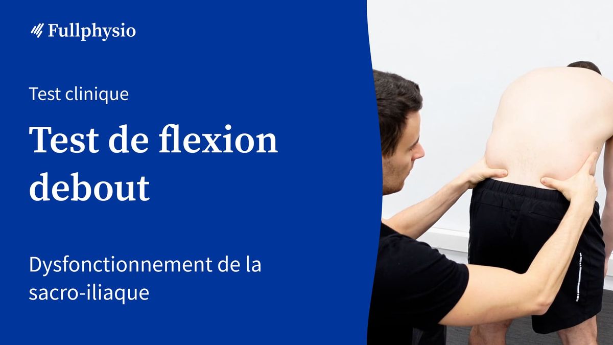 Test de flexion debout