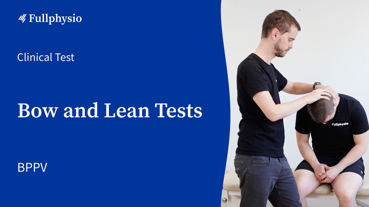 Bow and Lean Tests