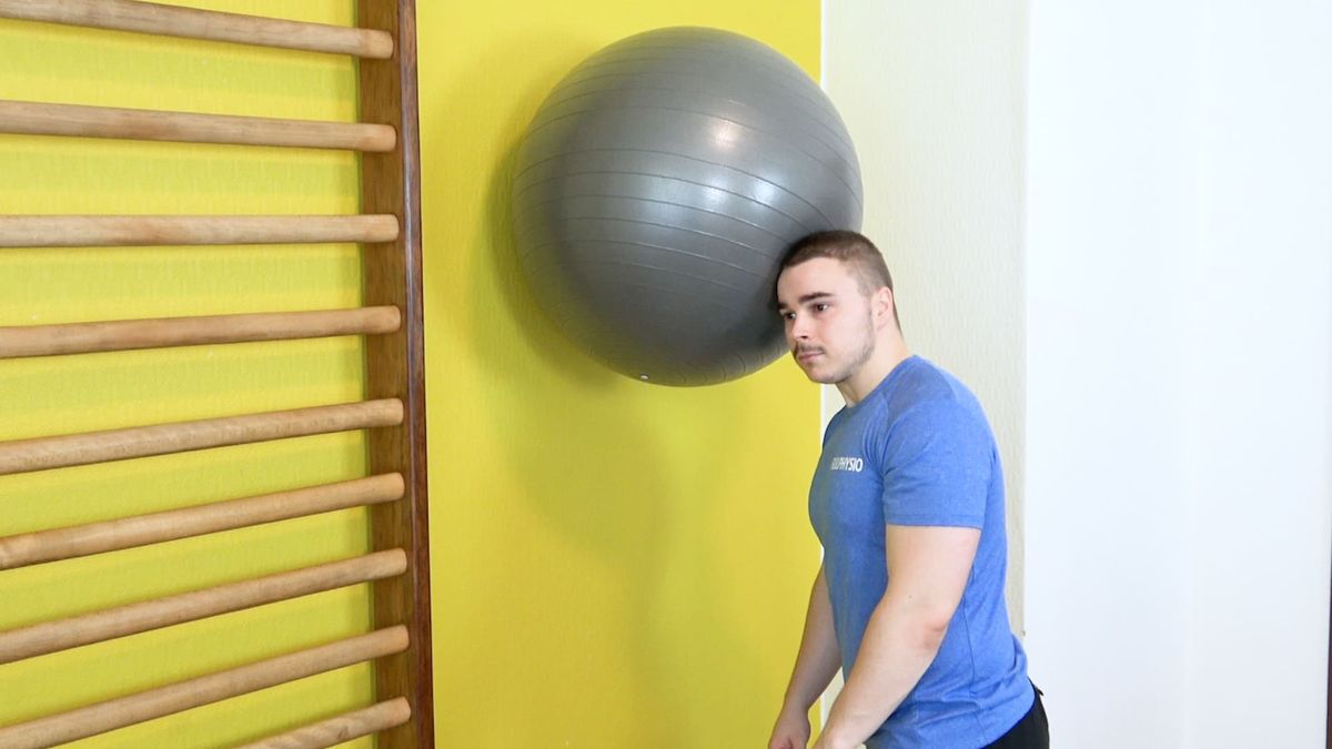 Rotation cervicale avec SwissBall