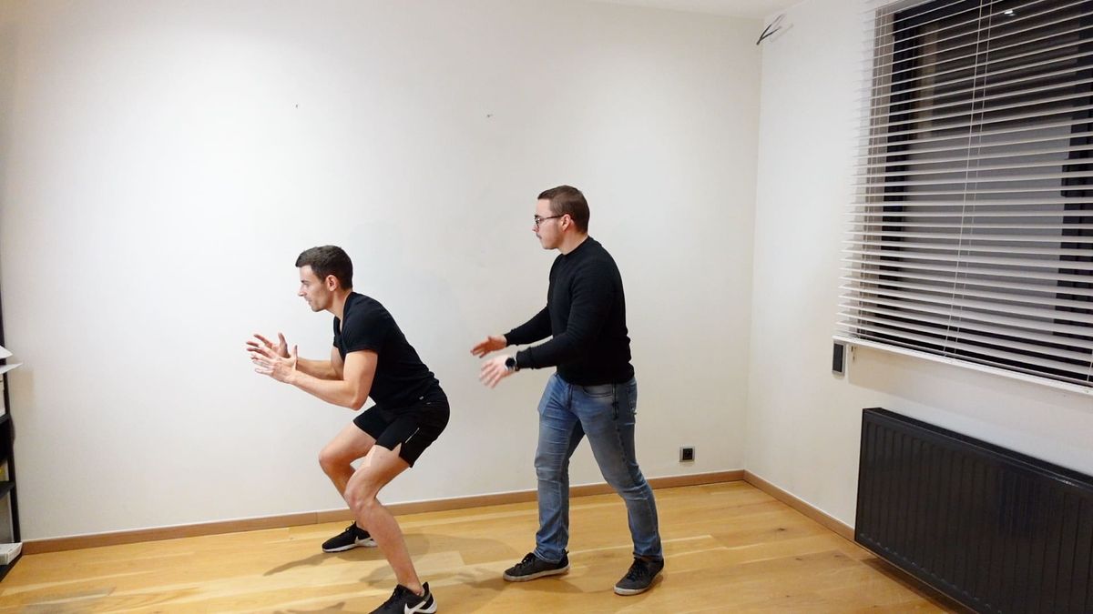 Jump With External Multidirectional Destabilization