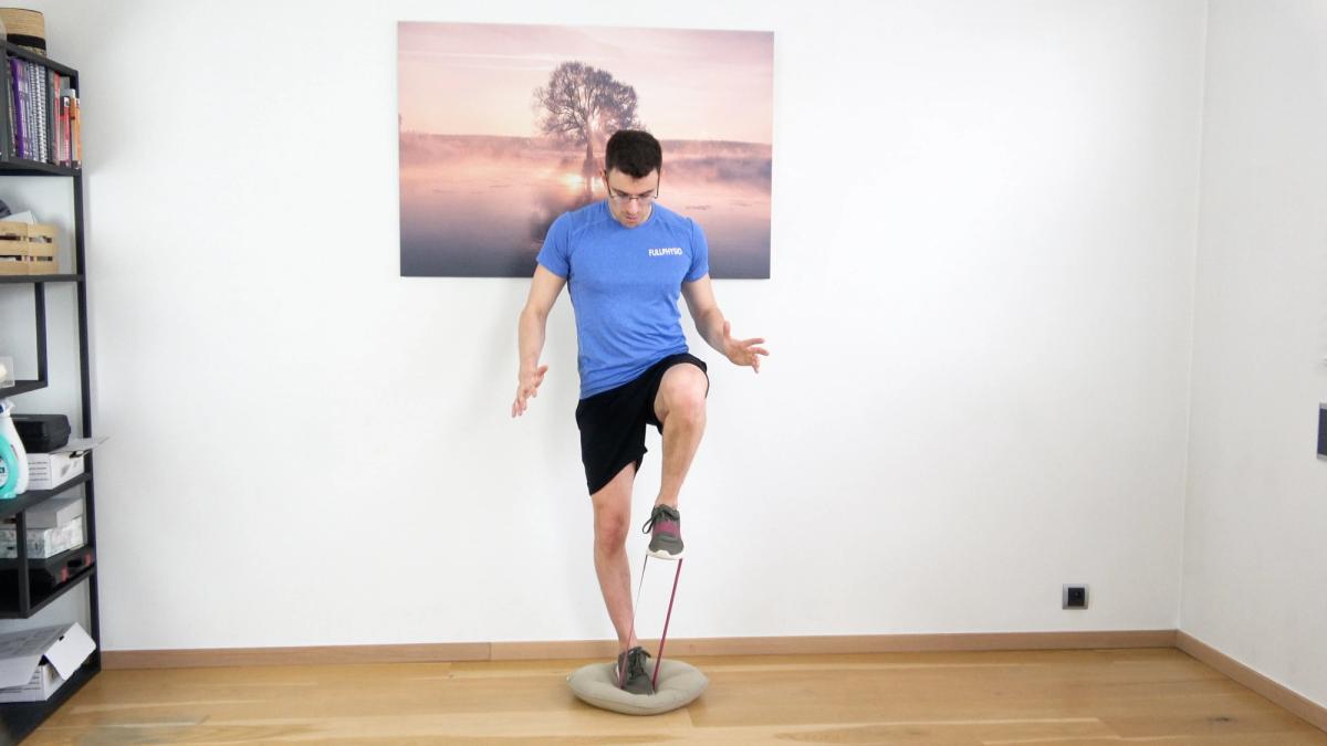 Stabilisation cheville avec renforcement de hanche