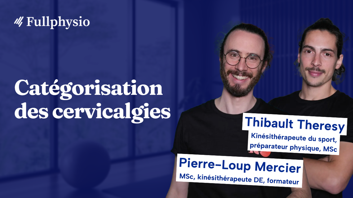 Catégorisation des cervicalgies