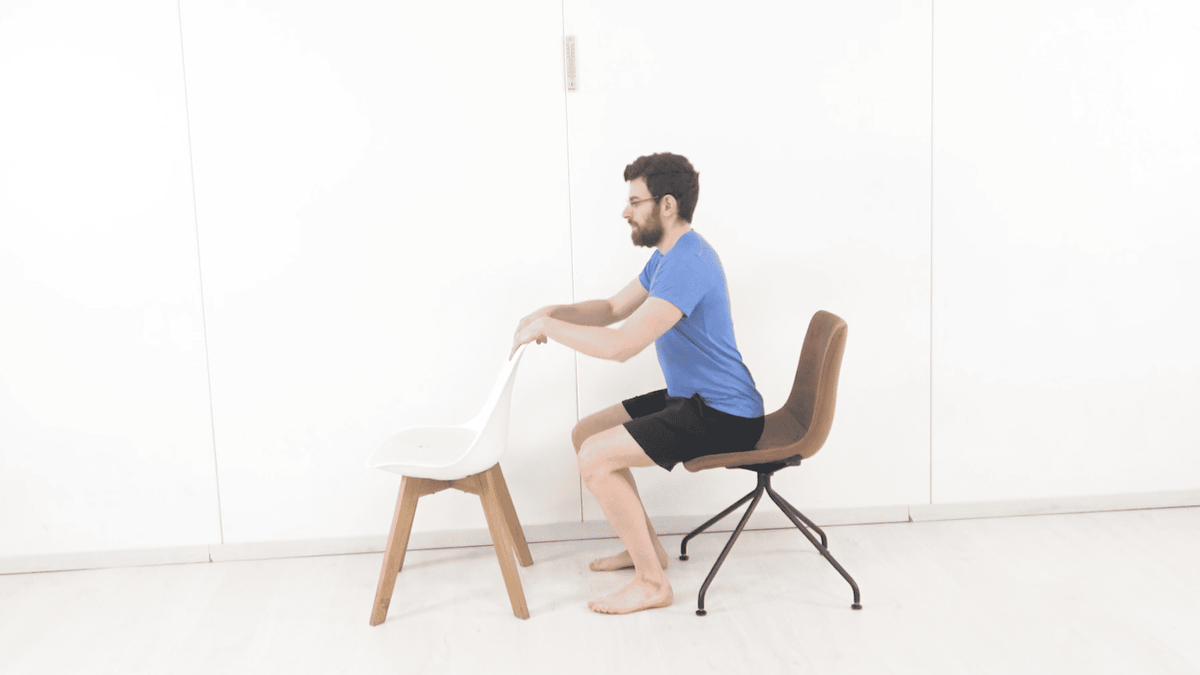 Squat aidé avec support