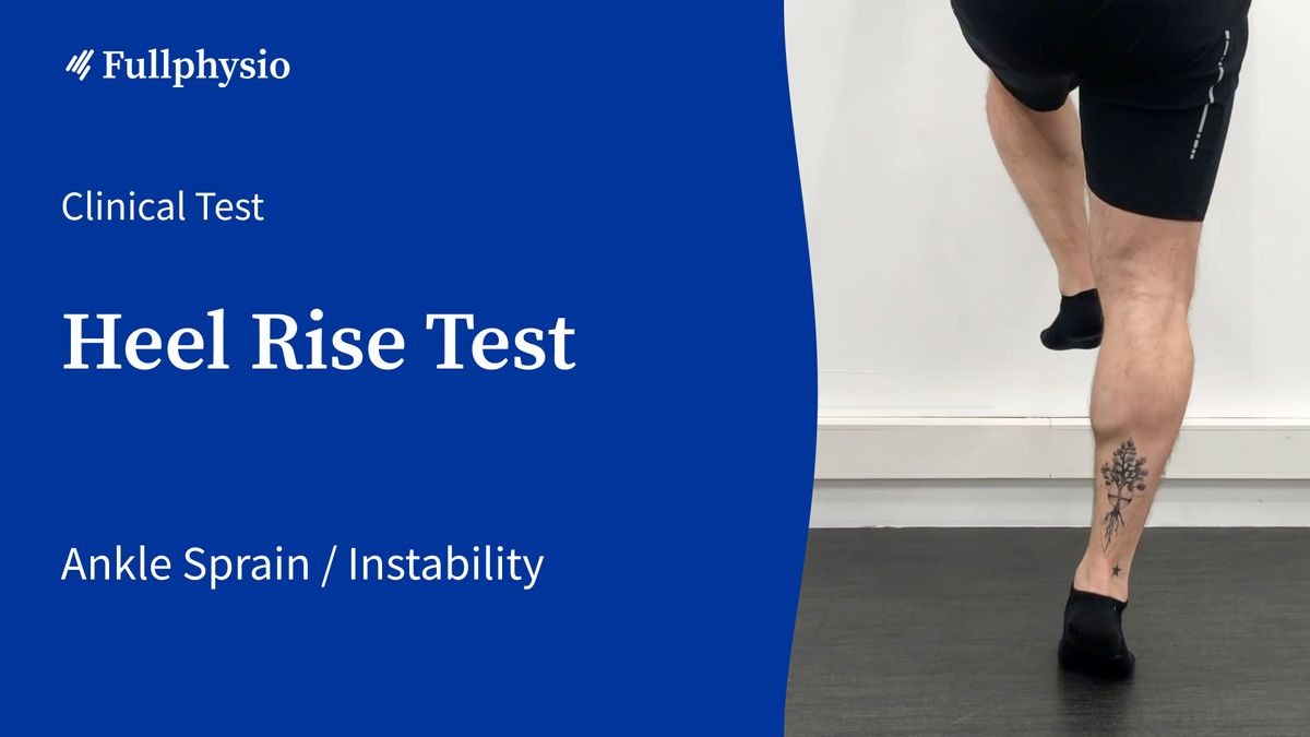 Heel Rise Test