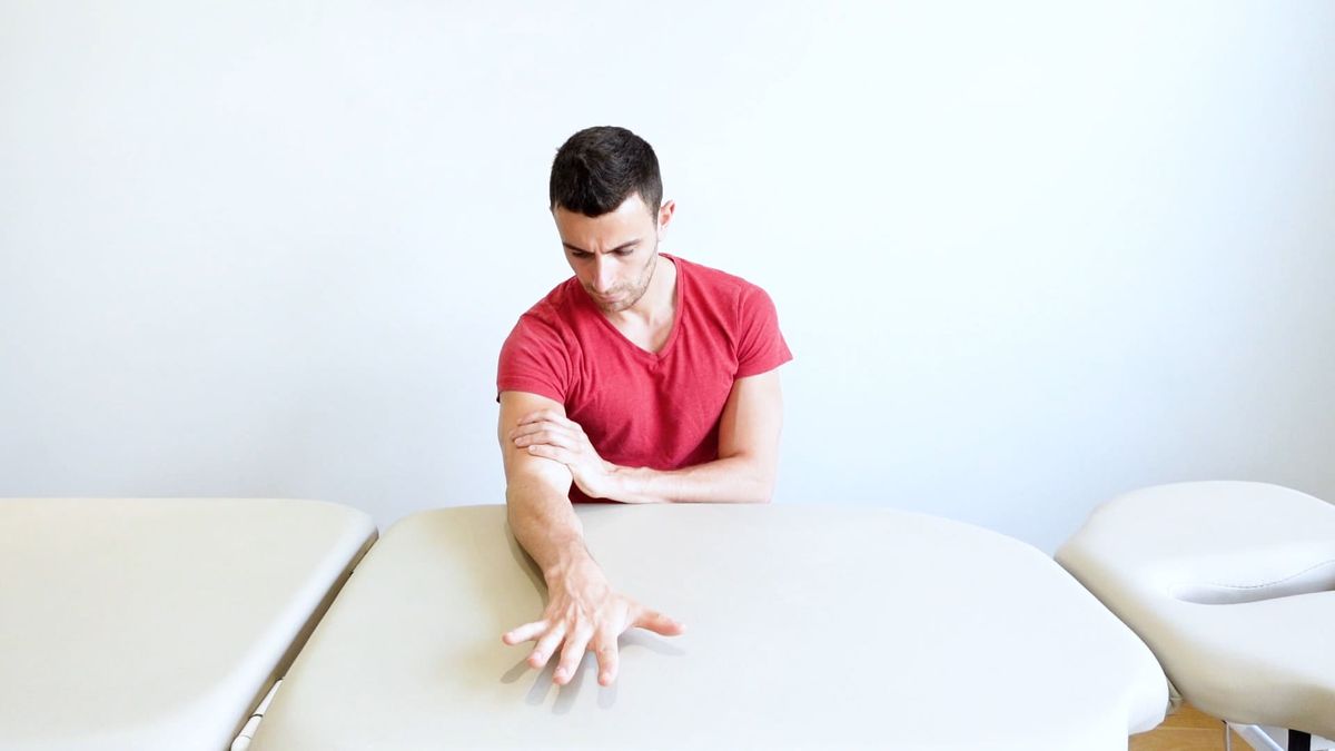 Elbow & Hand Extension / Flexion Mobilization on Table