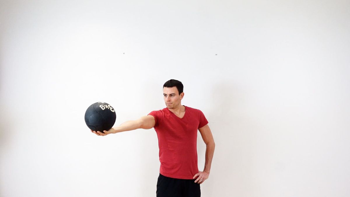 Shoulder Stability Exercise With Medicine Ball