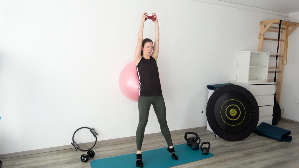 Squat avec poids & montée sur pointe