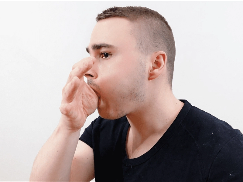 Relâchement trigger point intra & extrabuccal muscle masséter, vue 1