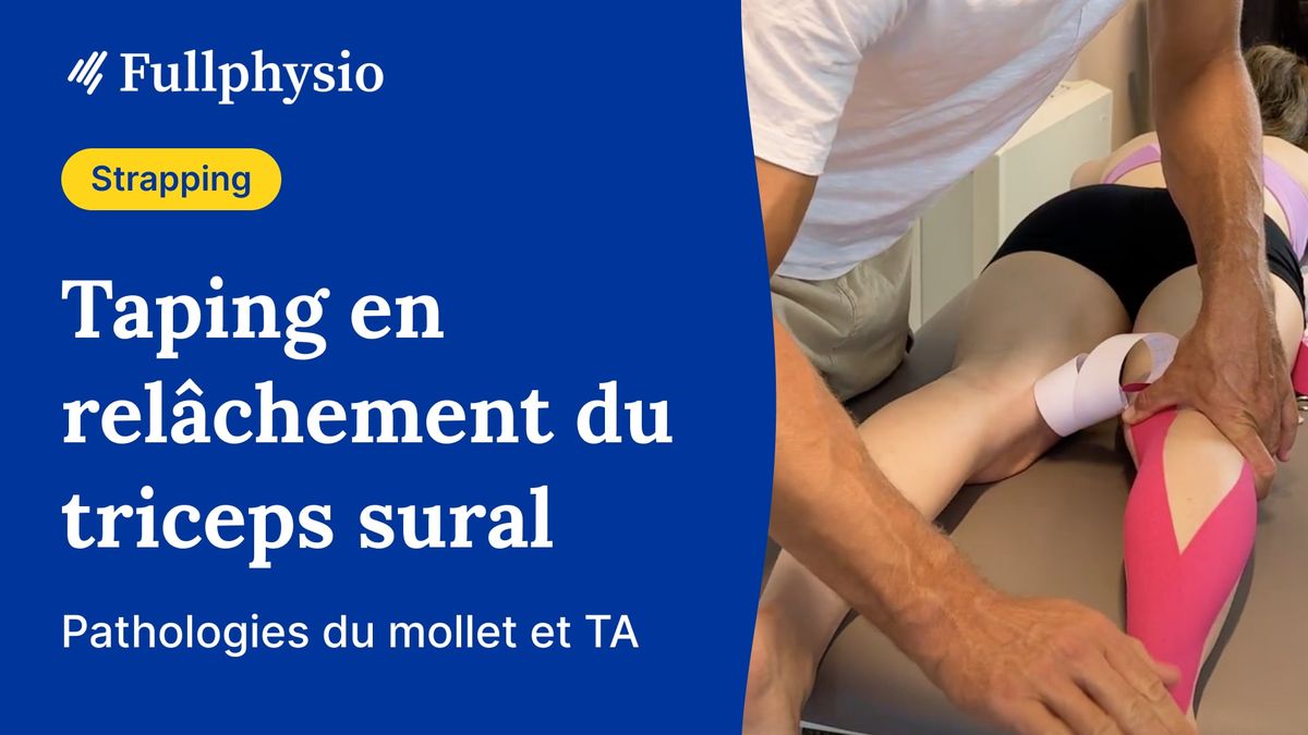 Taping en relâchement musculaire du triceps sural
