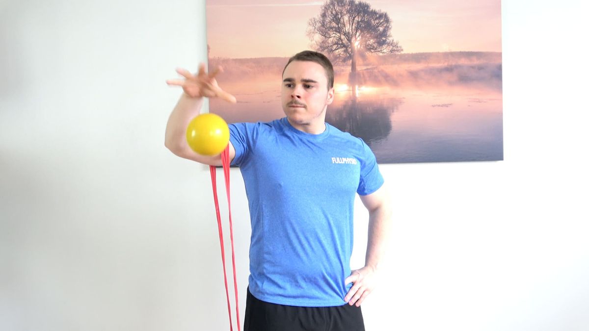 Exercice drop-and-catch avec résistance