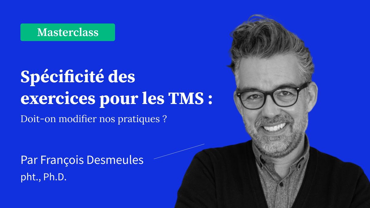 Spécificité des exercices pour les TMS : Doit-on modifier nos pratiques ?