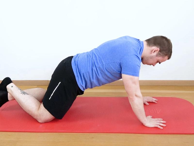 Dynamic Plank on Knees, view 1
