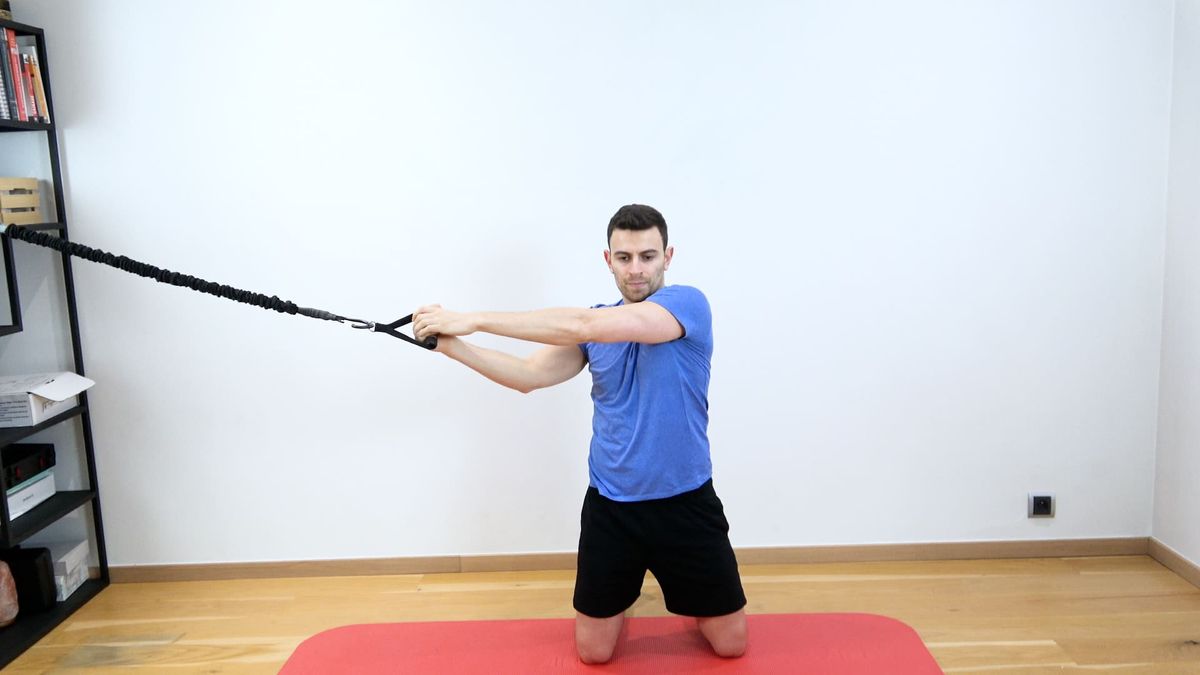 Gainage abdominal avec élévation latérale des épaules
