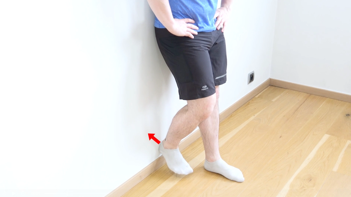 Isometric Hamstring Contraction Against a Wall