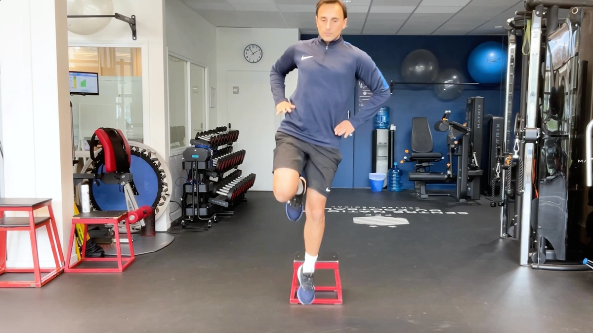 Single-Leg Drop Jump From Box