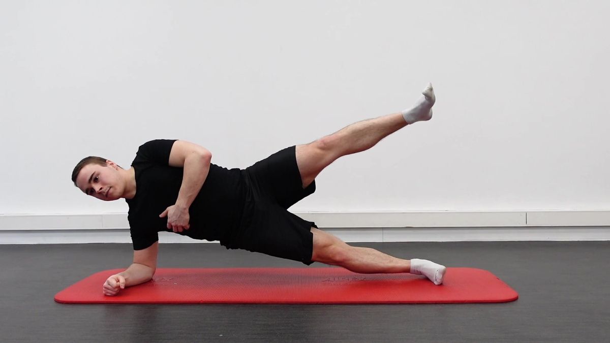 Side Plank With Hip Abduction