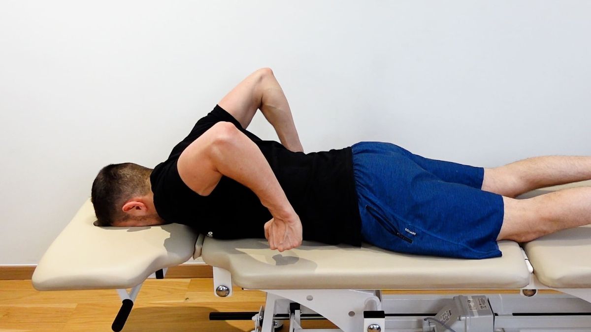 End of Range Extension Mobilization With Flexed Elbows