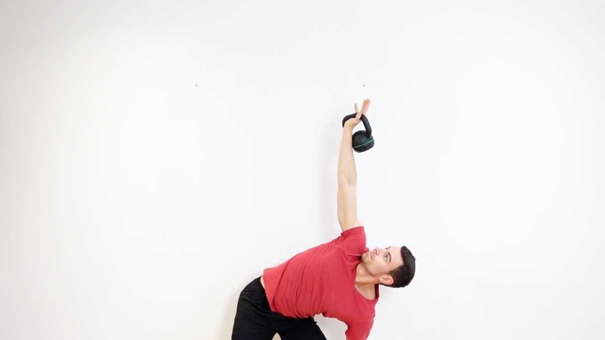 Shoulder Stabilization With Kettlebell Standing (Windmill)