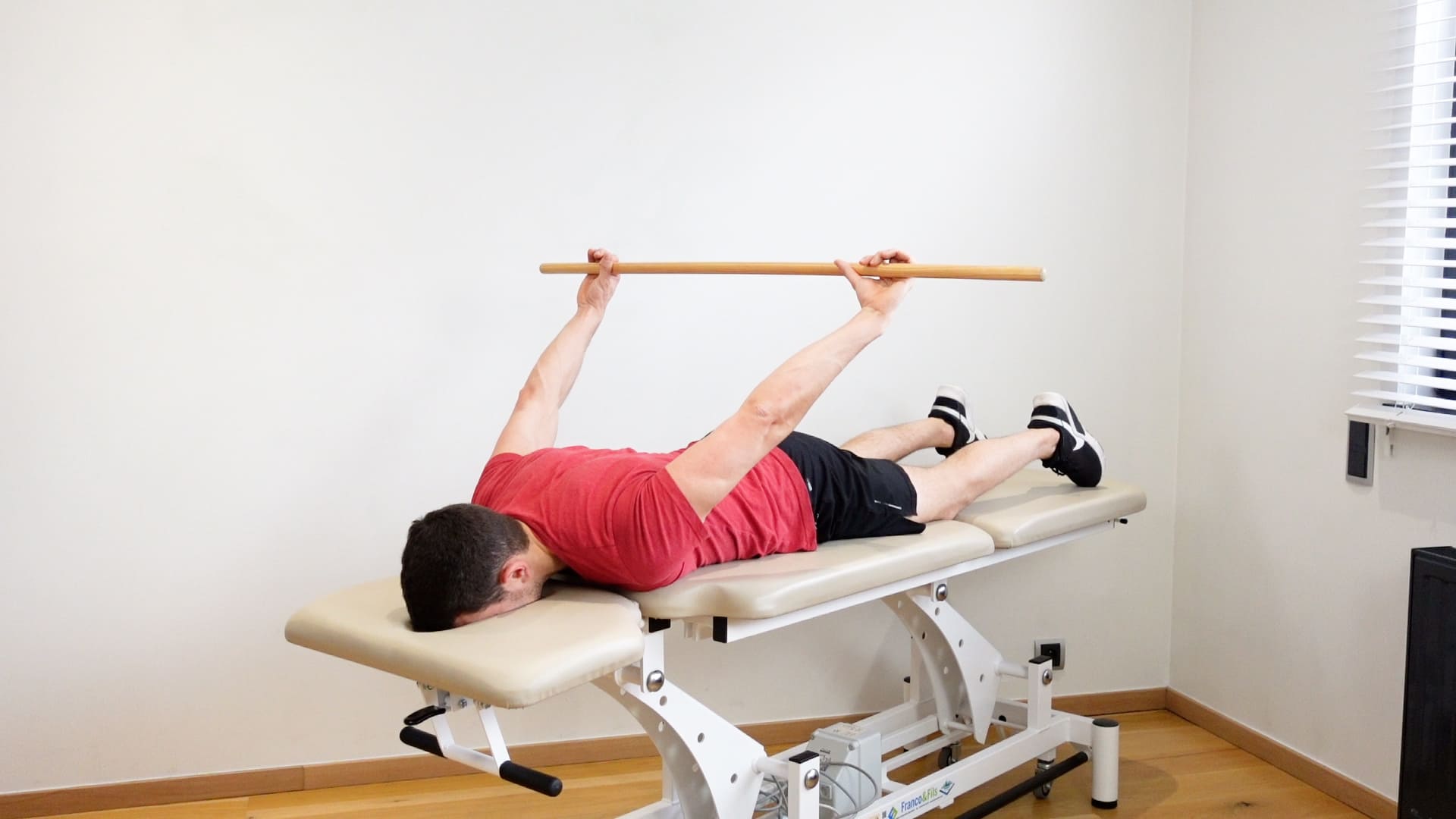 Prone Extension With Stick - Fullphysio