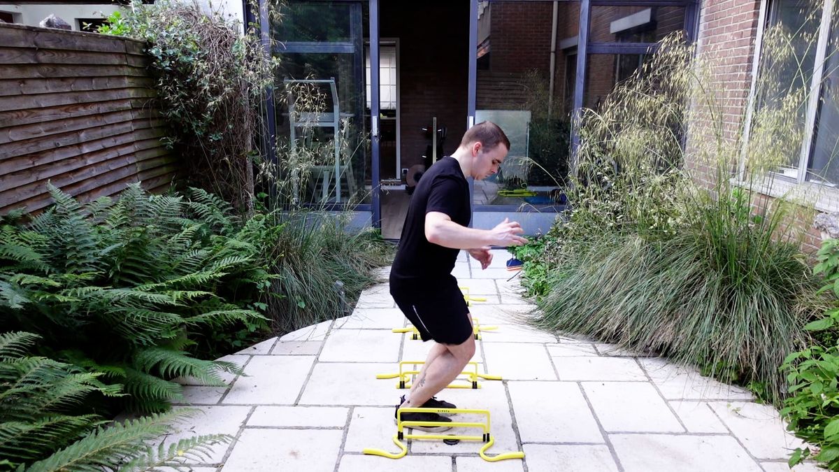 Lateral Jump Exercise With Hurdles