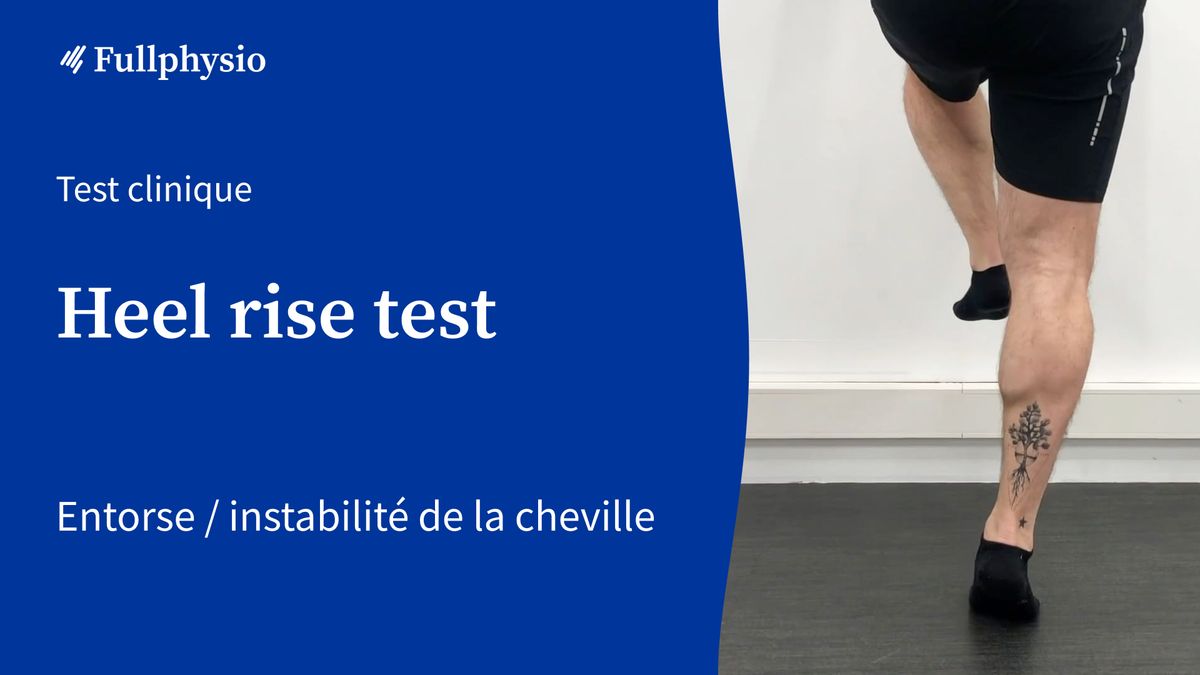 Heel rise test