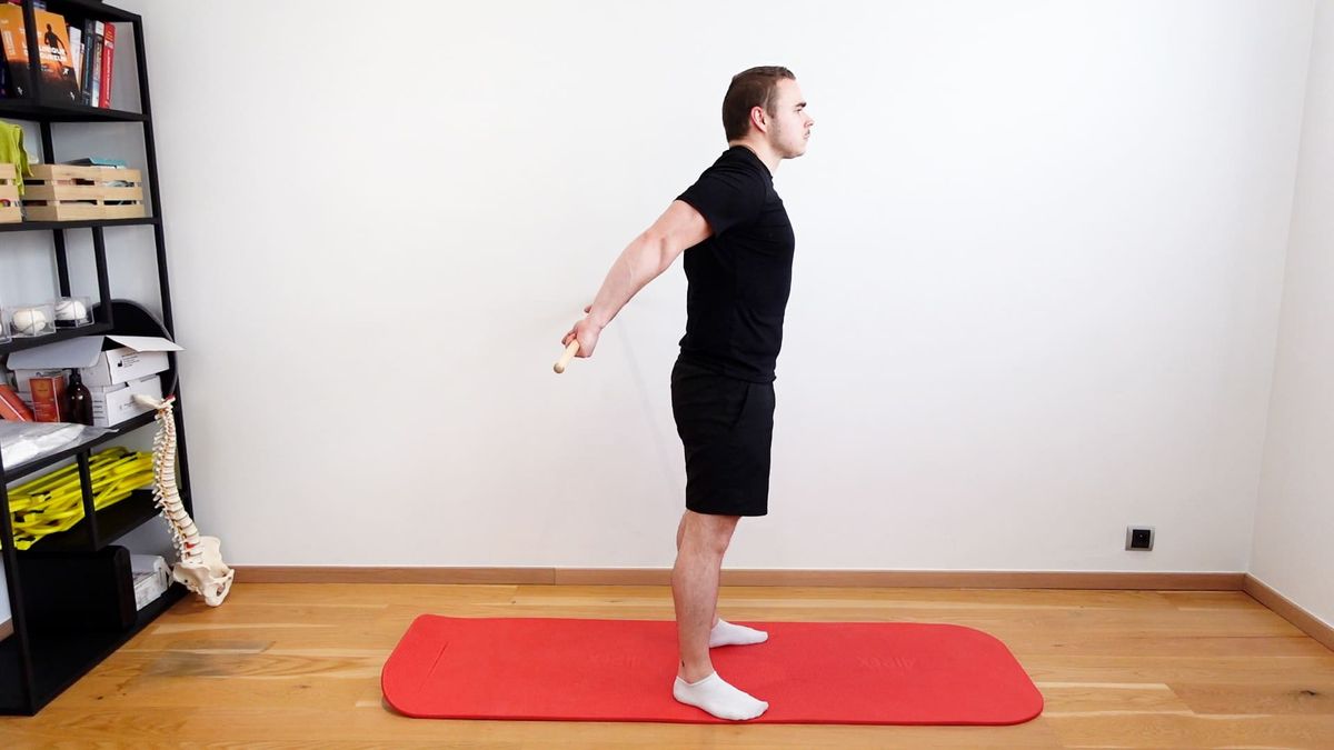 Assisted Shoulder Extension Mobilization