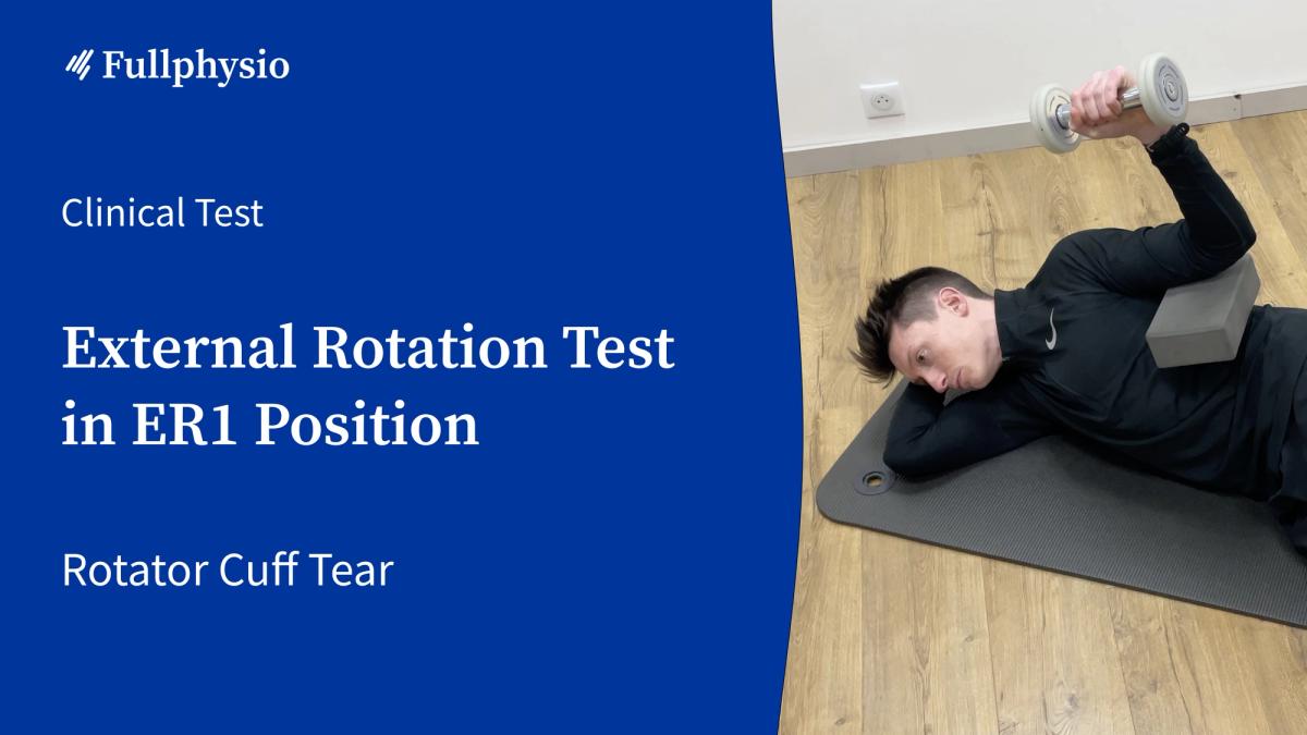 External Rotation Test in ER1 Position