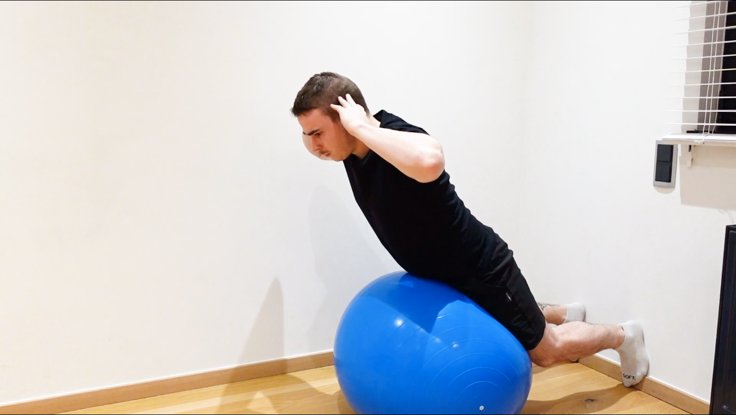 Renforcement extension lombaire sur SwissBall