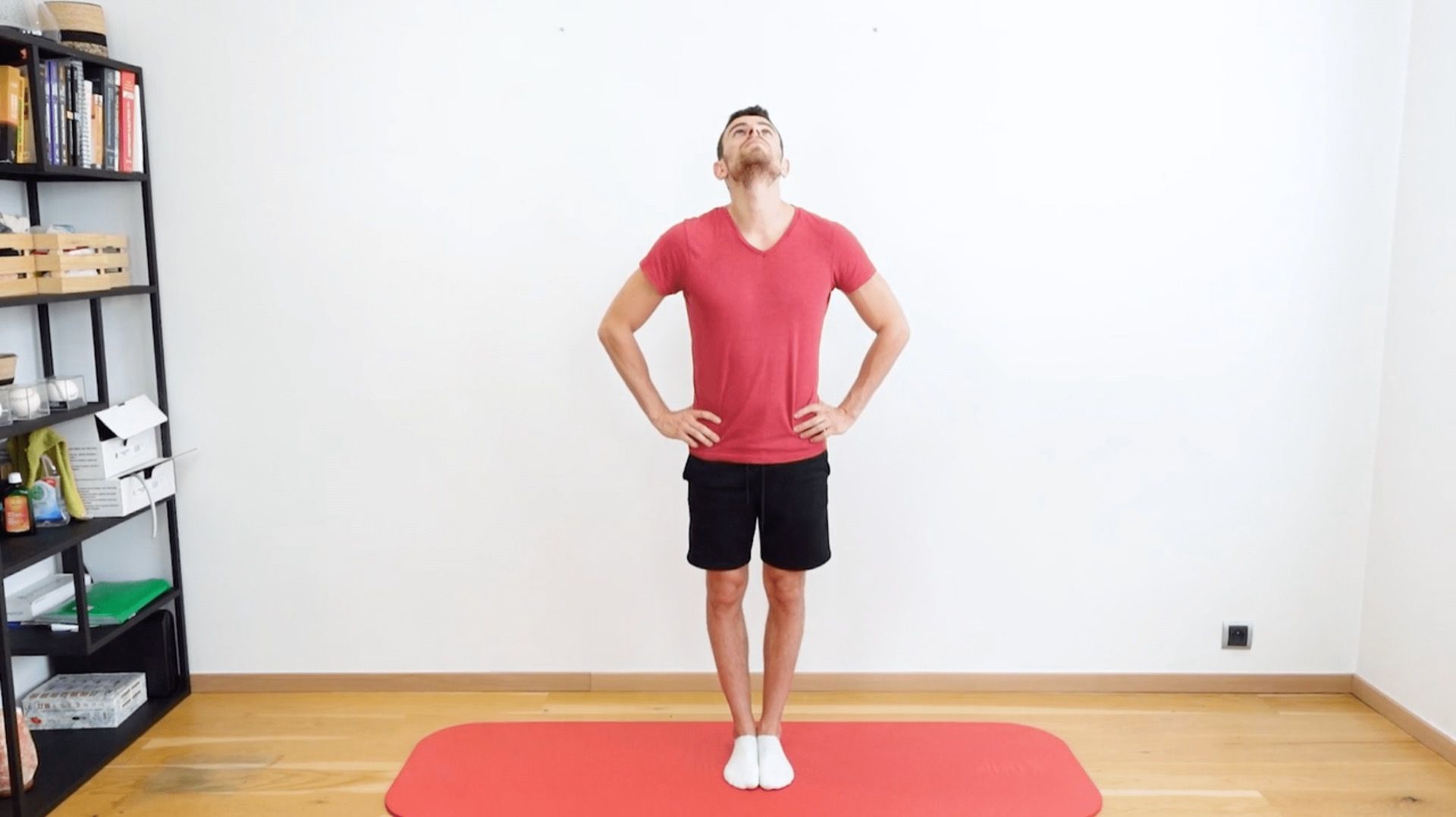 Proprioception With Feet Together & Head Movement (Flexion / Extension), view 2