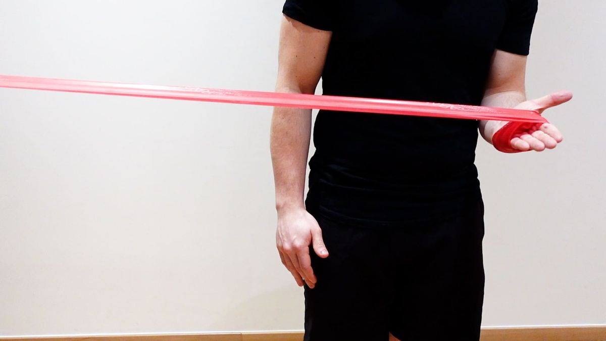 Eccentric Supinator Strengthening With Elastic Band
