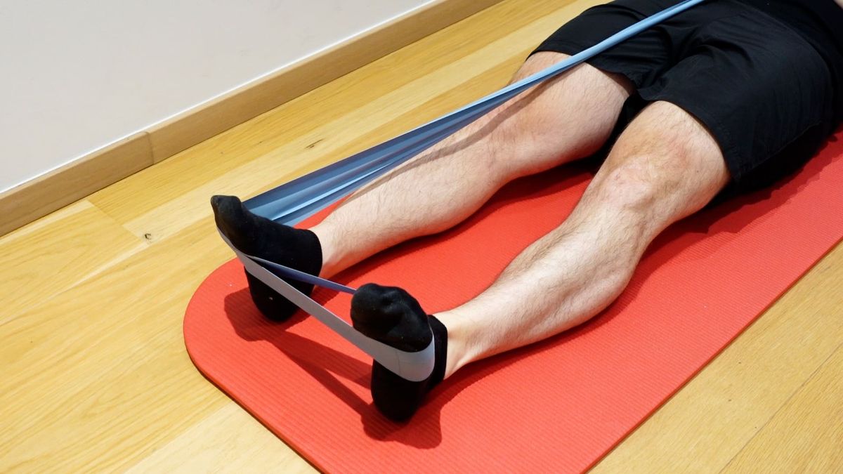 Evertor Strengthening With Elastic Band