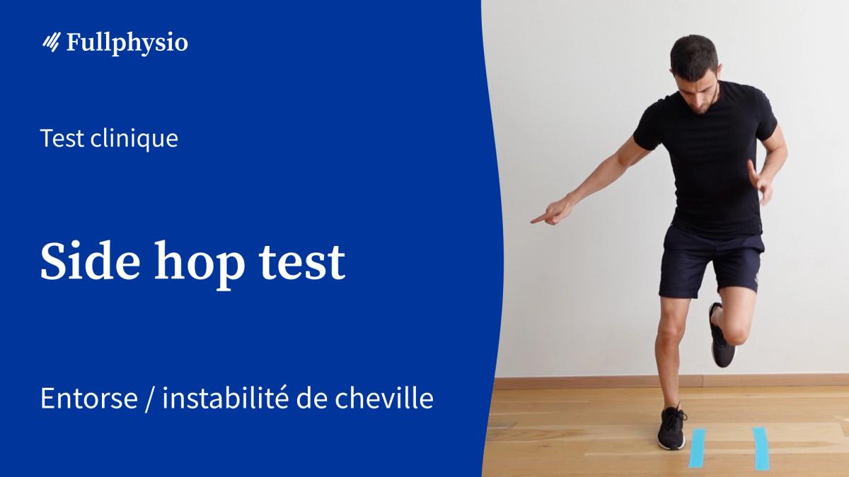 Side hop test